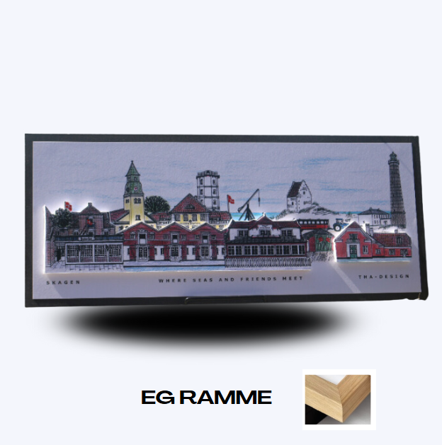Håndtegnet 3D by-motiv Af Skagen