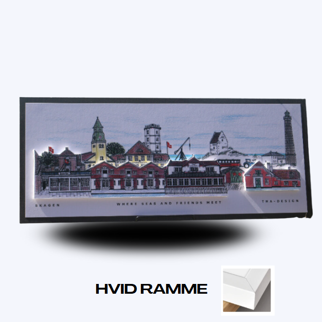 Håndtegnet 3D by-motiv Af Skagen